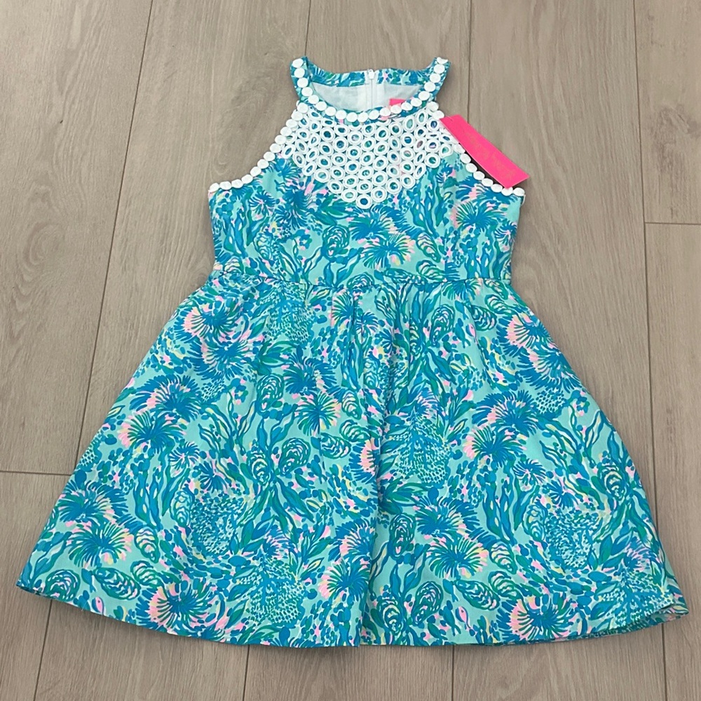 Lilly Pulitzer Sur Blue and Pink Dress size 10 girls